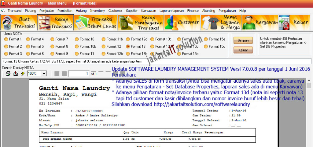 software laundry